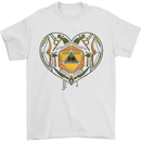 RPG Heart Role Play Games Dice Mens T-Shirt 100% Cotton White