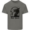 RPG I'm on a Side Quest Dragon Mens Cotton T-Shirt Tee Top Charcoal