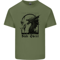 RPG I'm on a Side Quest Dragon Mens Cotton T-Shirt Tee Top Military Green