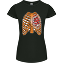 RPG Ribs Role Play Games Dice Womens Petite Cut T-Shirt Black