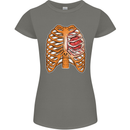 RPG Ribs Role Play Games Dice Womens Petite Cut T-Shirt Charcoal