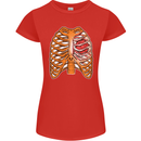 RPG Ribs Role Play Games Dice Womens Petite Cut T-Shirt Red