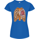 RPG Ribs Role Play Games Dice Womens Petite Cut T-Shirt Royal Blue