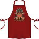 RPG Role Playing Games Crying Free Action Cotton Apron 100% Organic Maroon