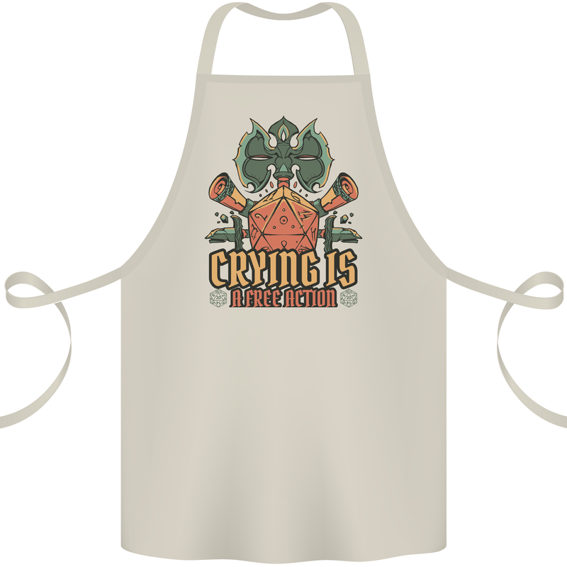 RPG Role Playing Games Crying Free Action Cotton Apron 100% Organic Natural