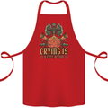 RPG Role Playing Games Crying Free Action Cotton Apron 100% Organic Red