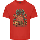 RPG Role Playing Games Crying Free Action Kids T-Shirt Childrens Red