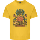 RPG Role Playing Games Crying Free Action Kids T-Shirt Childrens Yellow