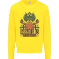 RPG Role Playing Games Crying Free Action Mens Sweatshirt Jumper Yellow