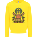 RPG Role Playing Games Crying Free Action Mens Sweatshirt Jumper Yellow