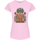 RPG Role Playing Games Crying Free Action Womens Petite Cut T-Shirt Light Pink