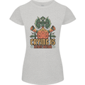 RPG Role Playing Games Crying Free Action Womens Petite Cut T-Shirt Sports Grey