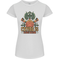 RPG Role Playing Games Crying Free Action Womens Petite Cut T-Shirt White