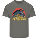 RPG Sleeping Dragon Roleplay Games Dice Kids T-Shirt Childrens Charcoal