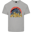 RPG Sleeping Dragon Roleplay Games Dice Kids T-Shirt Childrens Sports Grey