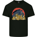 RPG Sleeping Dragon Roleplay Games Dice Mens Cotton T-Shirt Tee Top Black