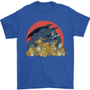 RPG Sleeping Dragon Roleplay Games Dice Mens T-Shirt 100% Cotton Royal Blue