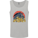 RPG Sleeping Dragon Roleplay Games Dice Mens Vest Tank Top Sports Grey
