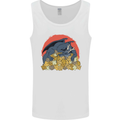 RPG Sleeping Dragon Roleplay Games Dice Mens Vest Tank Top White