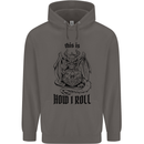 RPG This is How I Roll Role Play Dragon Dice Mens 80% Cotton Hoodie Charcoal