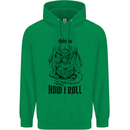 RPG This is How I Roll Role Play Dragon Dice Mens 80% Cotton Hoodie Irish Green
