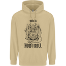 RPG This is How I Roll Role Play Dragon Dice Mens 80% Cotton Hoodie Sand