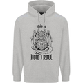 RPG This is How I Roll Role Play Dragon Dice Mens 80% Cotton Hoodie Sports Grey