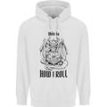 RPG This is How I Roll Role Play Dragon Dice Mens 80% Cotton Hoodie White