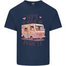 RV Home is Where You Park It Funny Campervan Mens Cotton T-Shirt Tee Top Navy Blue