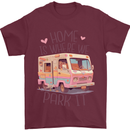RV Home is Where You Park It Funny Campervan Mens T-Shirt 100% Cotton Maroon