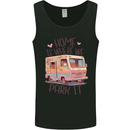 RV Home is Where You Park It Funny Campervan Mens Vest Tank Top Black