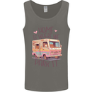 RV Home is Where You Park It Funny Campervan Mens Vest Tank Top Charcoal