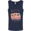 RV Home is Where You Park It Funny Campervan Mens Vest Tank Top Navy Blue