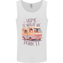 RV Home is Where You Park It Funny Campervan Mens Vest Tank Top White