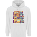 RV Live What You Love Motorhome Caravan Childrens Kids Hoodie White