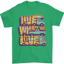 RV Live What You Love Motorhome Caravan Mens T-Shirt 100% Cotton Irish Green