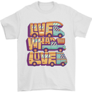 RV Live What You Love Motorhome Caravan Mens T-Shirt 100% Cotton White