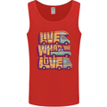 RV Live What You Love Motorhome Caravan Mens Vest Tank Top Red