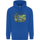 RVing Thru the Land RV Motorhome Camping Childrens Kids Hoodie Royal Blue