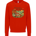 RVing Thru the Land RV Motorhome Camping Kids Sweatshirt Jumper Bright Red