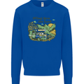 RVing Thru the Land RV Motorhome Camping Kids Sweatshirt Jumper Royal Blue