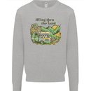 RVing Thru the Land RV Motorhome Camping Kids Sweatshirt Jumper Sports Grey