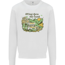 RVing Thru the Land RV Motorhome Camping Kids Sweatshirt Jumper White