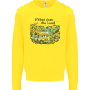 RVing Thru the Land RV Motorhome Camping Kids Sweatshirt Jumper Yellow