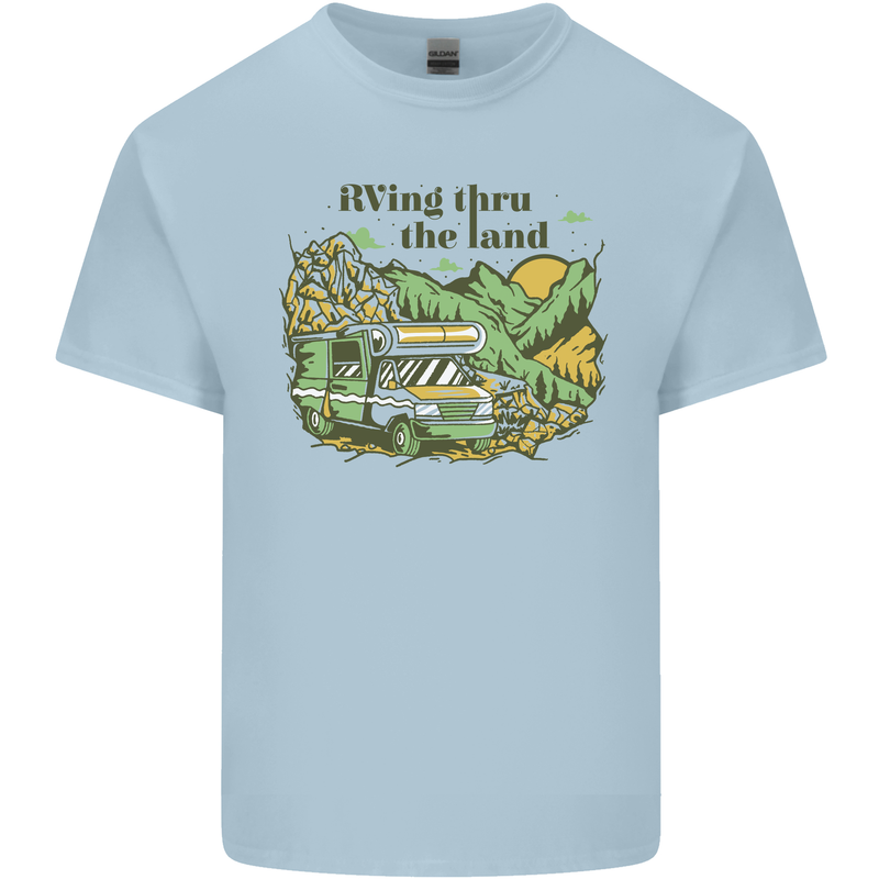 RVing Thru the Land RV Motorhome Camping Kids T-Shirt Childrens Light Blue