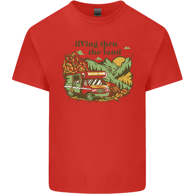 RVing Thru the Land RV Motorhome Camping Kids T-Shirt Childrens Red