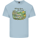 RVing Thru the Land RV Motorhome Camping Mens Cotton T-Shirt Tee Top Light Blue