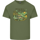 RVing Thru the Land RV Motorhome Camping Mens Cotton T-Shirt Tee Top Military Green