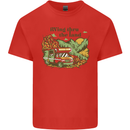 RVing Thru the Land RV Motorhome Camping Mens Cotton T-Shirt Tee Top Red