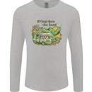 RVing Thru the Land RV Motorhome Camping Mens Long Sleeve T-Shirt Sports Grey